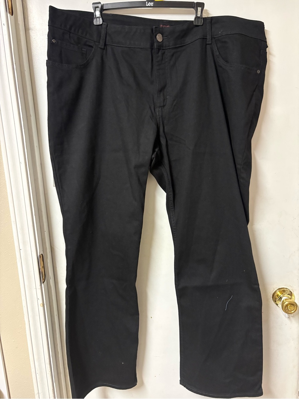 Lee Men's Black Straight-Leg Chinos